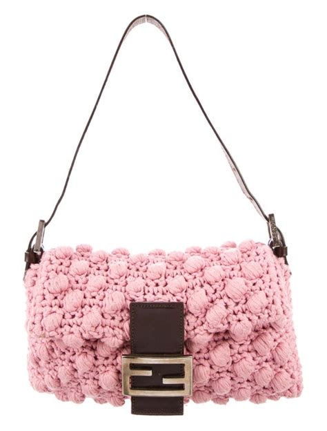 fendi baguette crochet phone bag|Fendi bag.